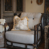 Vintage French Bamboo Lounge Chairs S/2