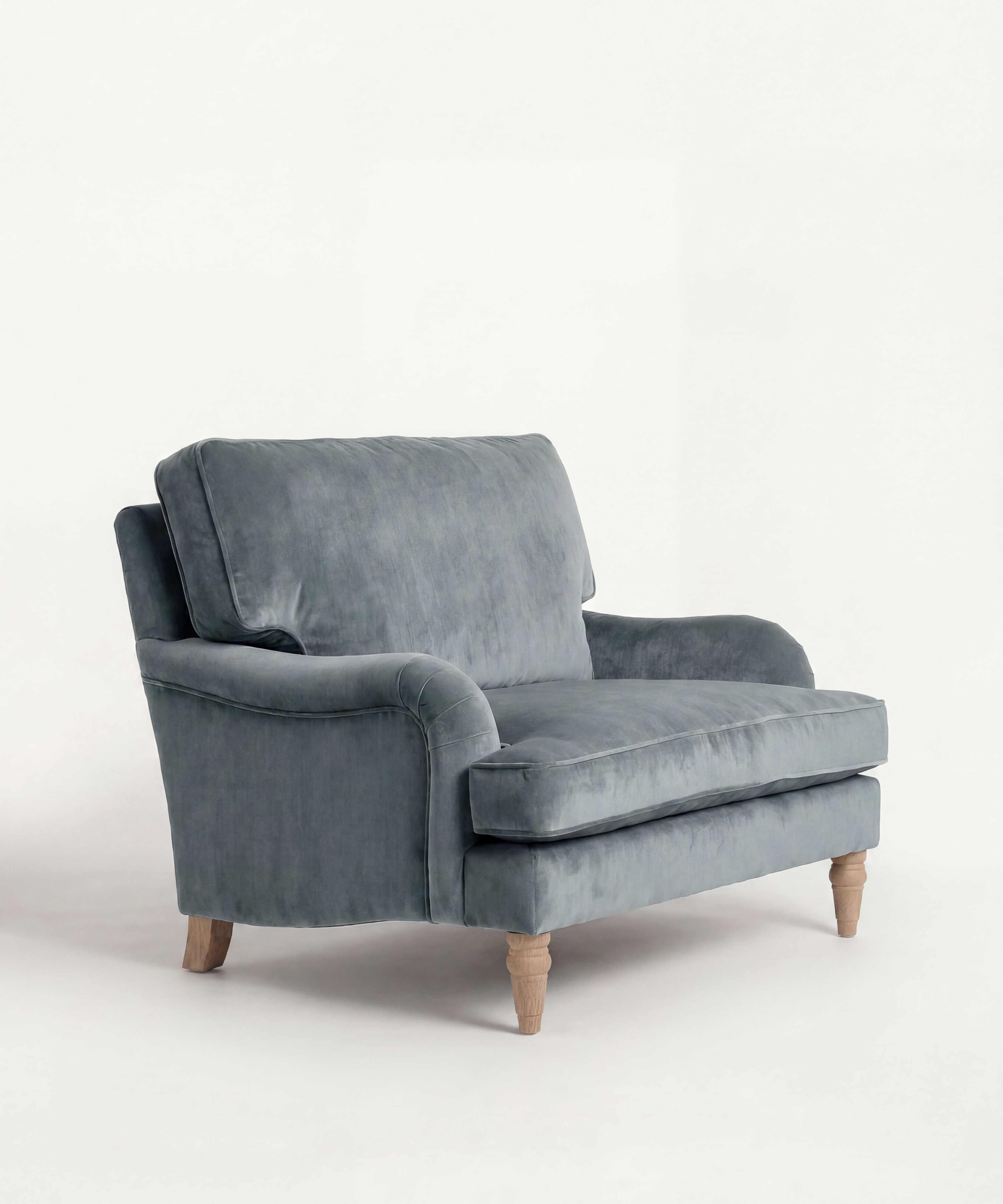 'Nelson' Love Seat Velvet Sofa