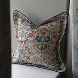 Floral Patterned Flanged Edge Cushion 45x45cm