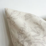 Cotton Cushion Grey Print 45 x 45